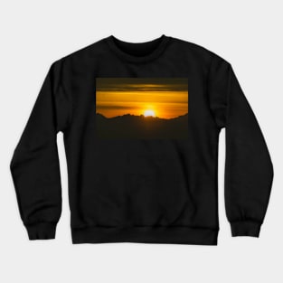 Sunset behind mountains Crewneck Sweatshirt